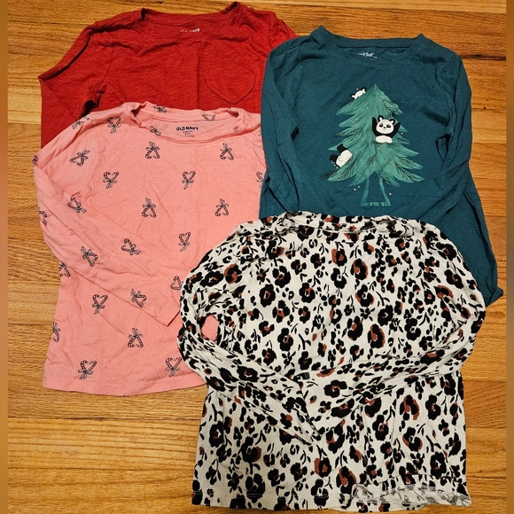 Lot Bundle Girls Small 6 7 Long Sleeve Shirts Tops - Picture 2 of 7